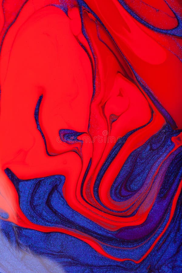 Beautiful Abstract Bright Redblue Background with Streaks and Stains
