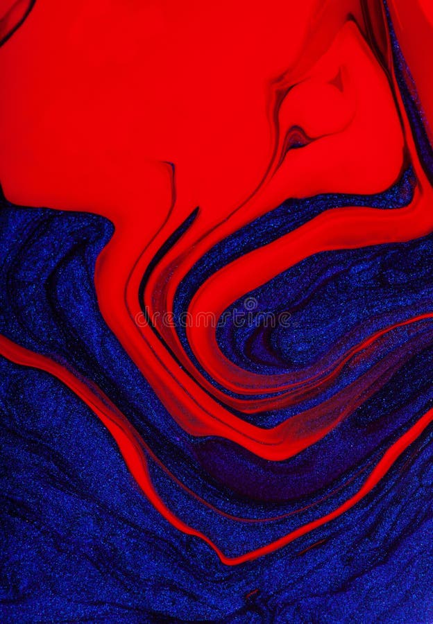 Beautiful Abstract Bright Redblue Background with Streaks and Stains