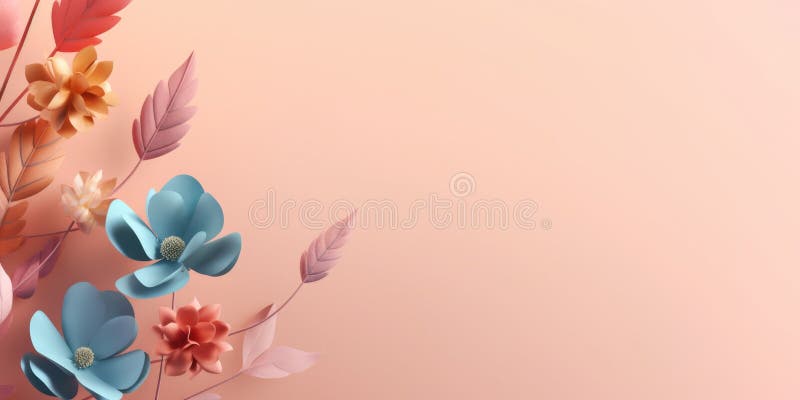 Beautiful abstract colorful floral design background. Generative AI AIG32 vector illustration
