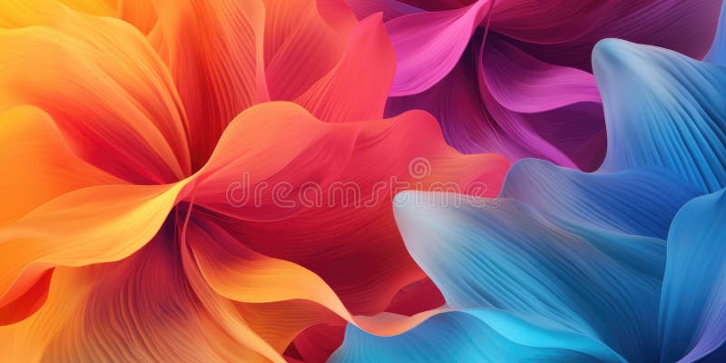 Beautiful abstract colorful floral design background. Generative AI AIG32 stock illustration