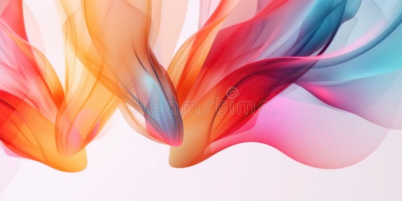 Beautiful abstract colorful floral design background. Generative AI AIG32 stock illustration