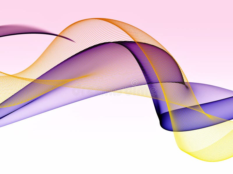 Abstract colorful waves design element at gradient background