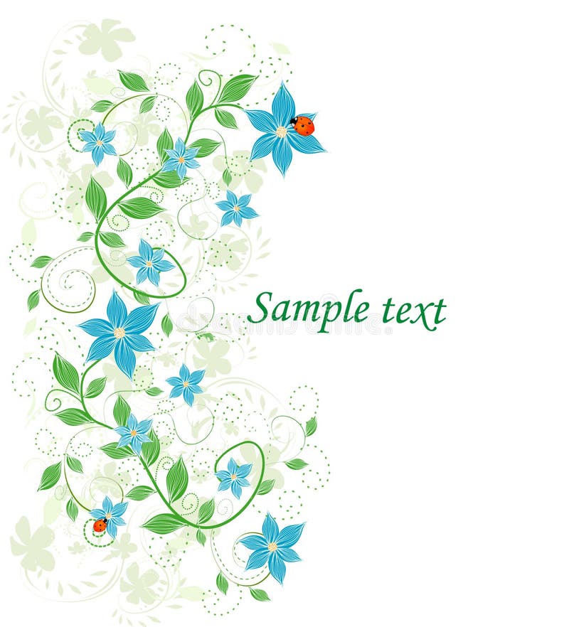 Beautiful abstract floral background