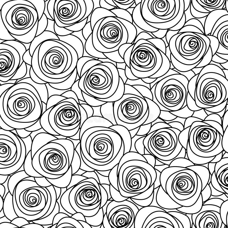 Beautiful abstract floral pattern perfect for textiles royalty free illustration