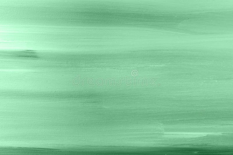 Beautiful abstract gradient background of trendy neo mint light green turquoise colors and shades. Paintbrush strokes on canvas