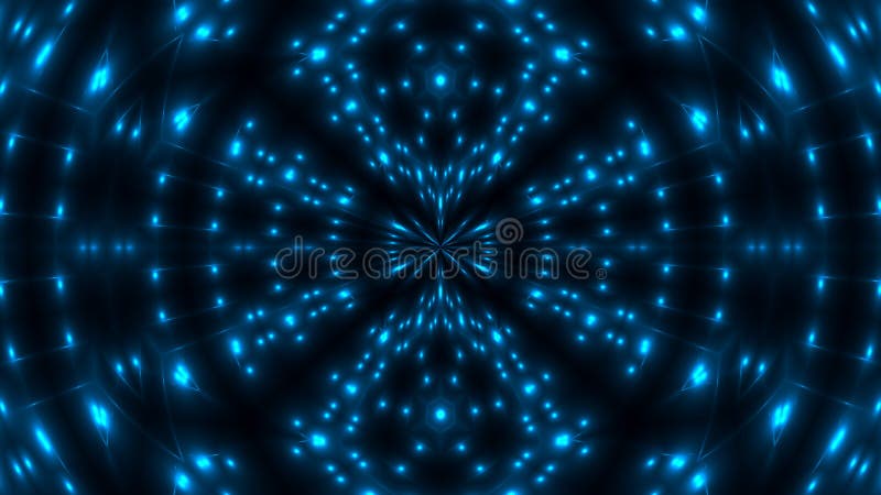 Beautiful abstract kaleidoscope - fractal blue light, 3d rendering backdrop, computer generating background