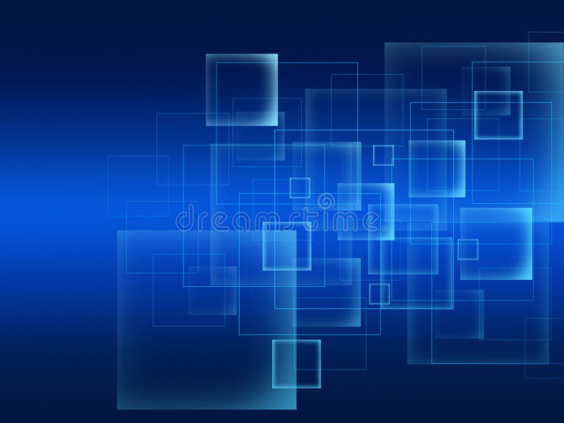 Abstract Light Blue Background with Square Stock Illustration