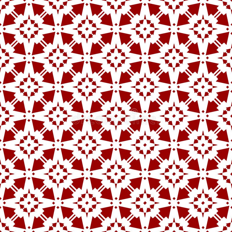 Beautiful Abstract Ornamental Oriental Red Royal Vintage Arabic Chinese Floral Geometric Seamless Pattern Texture Wallpaper