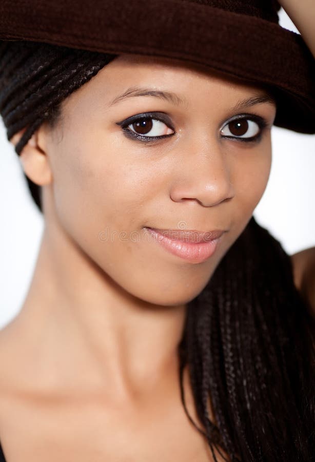 Beautiful African American Girl Stock Image Image Of Long Style 15555013