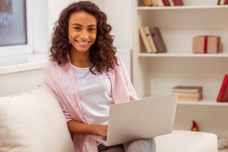 Beautiful Afro-American woman royalty free stock image Beautiful Afro-American woman royalty free stock image