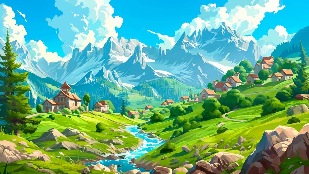 Charming Towns Stock Illustrations – 1,375 Charming Towns Stock