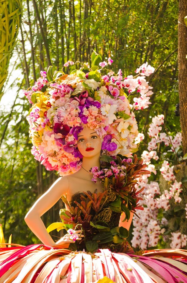 Beautiful Angel Model Show in Royal Flora 2011. Stock Photo - Image of ...