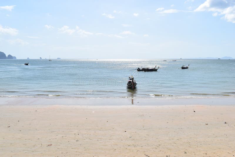 Beautiful Ao Nang Beach in Krabi, Thailand, Asia royalty free stock image Beautiful Ao Nang Beach in Krabi, Thailand, Asia royalty free stock image