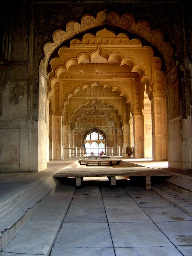Krásne Oblúky v starovekej Indickej fort.