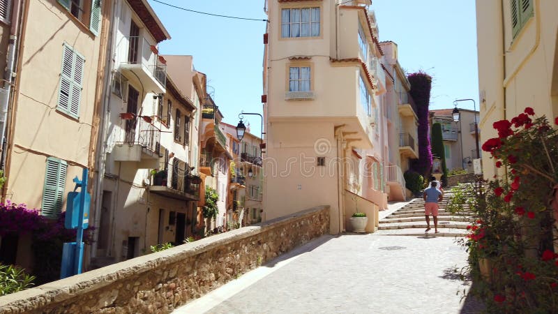 Beautiful Architecture Of Historic Houses Downtown City Of Cannes