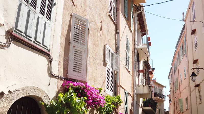 Beautiful Architecture Of Historic Houses Downtown City Of Cannes