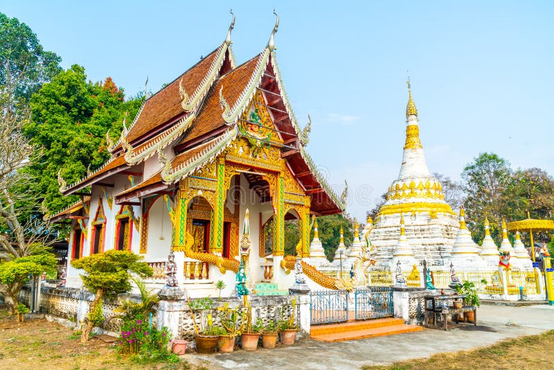 Wat Luang At Pai In Mae Hong Son, Thailand Stock Image - Image of park