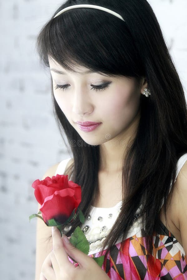 A beautiful Asian girl.