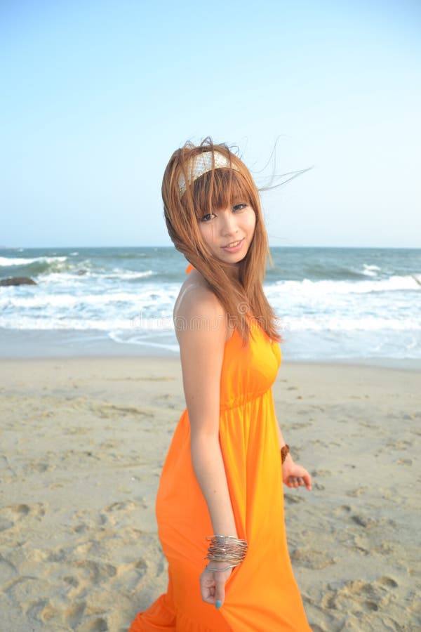 Beautiful Asian Girl At The Beach Stock Image Image Of Asian Beach 70479617