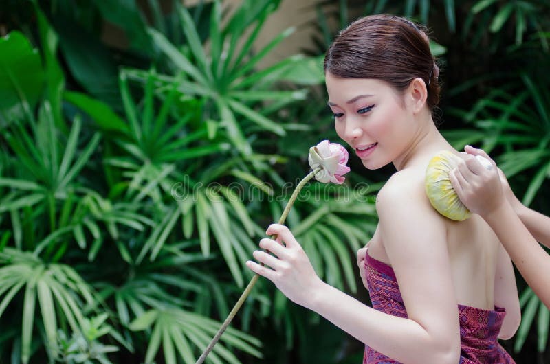 Beautiful Asian Woman Doing Spa Massage Stock Photo Image of massage