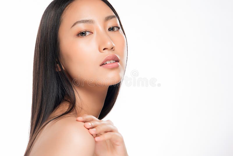 Beautiful asian woman with natural clean skin stock images Beautiful asian woman with natural clean skin stock images