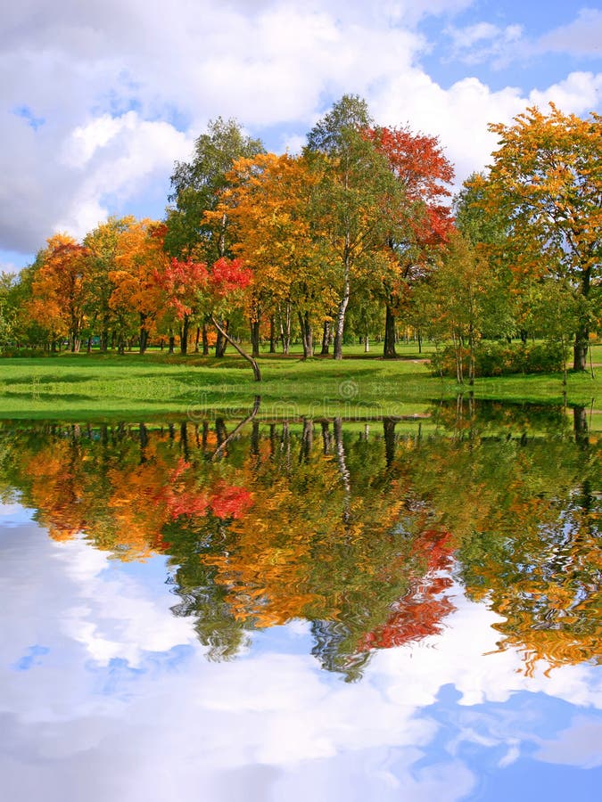 Beautiful Autumn Landscape Stock Photo Image Of Reflection Nature