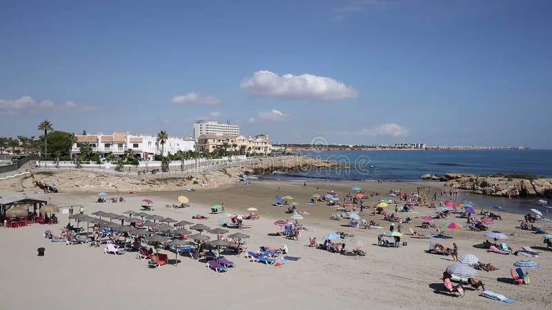 Playa Cala Capitan sandy beach near La Zenia Spain
