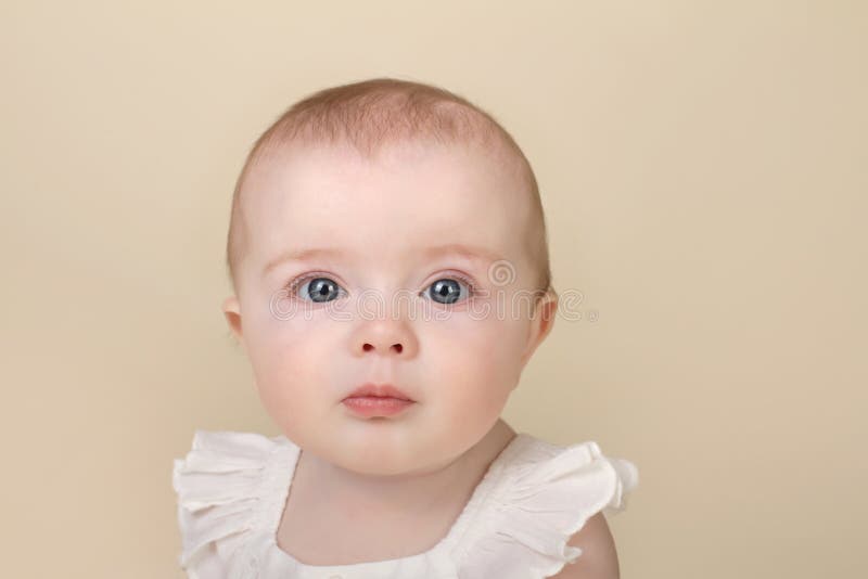 Beautiful Baby Portrait Stock Photo Image Of Serious 39453748