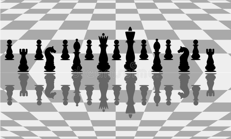 Beautiful background with chess. Abstract illustration of a chessboard. Vector illustration