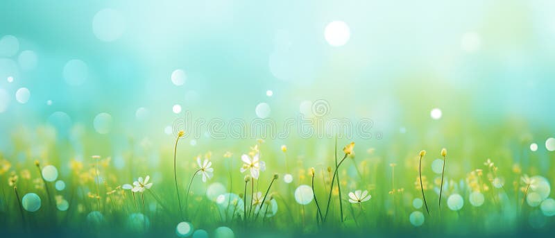 Colorful wild flowers meadow concept for summer greeting cards, banners, template. Colorful wild flowers meadow concept for summer greeting cards, banners, template