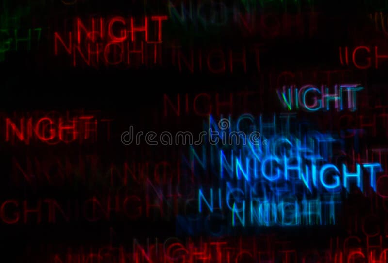 The word Night stock illustration. Illustration of beautiful 6727404