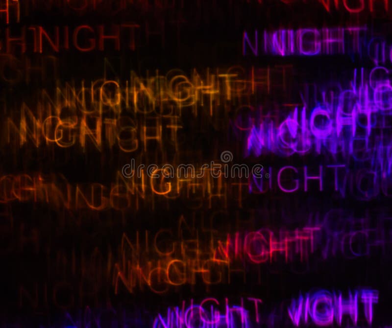 The word Night stock illustration. Illustration of beautiful 6727404