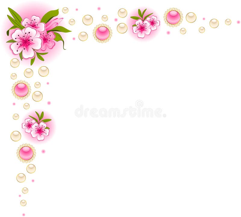 Beautiful Background with Flowers Stock Vector - Illustration of ...
