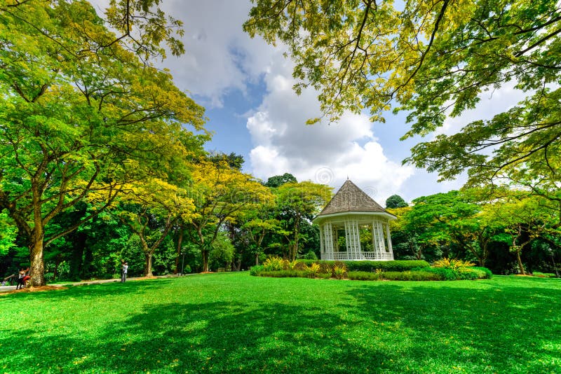 Beautiful Bandstand at Singapore Botanic Gardens Stock Photo - Image of ...