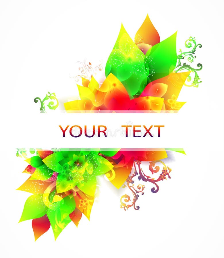 Beautiful Banner with Flowers Stock Vector - Illustration of stylish