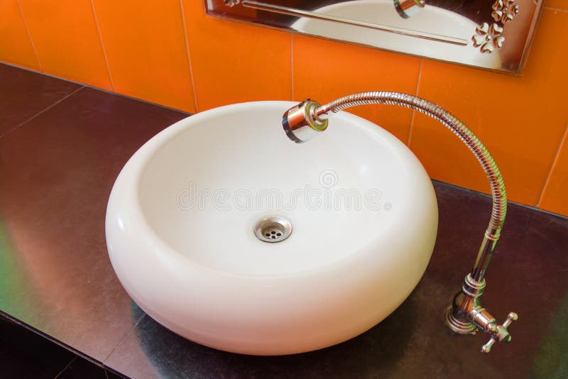 Beautiful bathroom sink stock photo. Image of natural 79985882