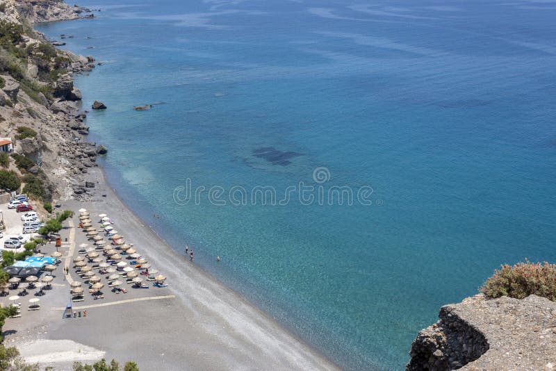 The beach of Aghia Fotia, near Ierapetra, Crete, Greece