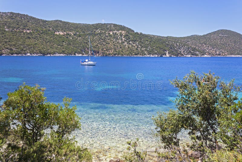 The beautiful beach of Antisamos