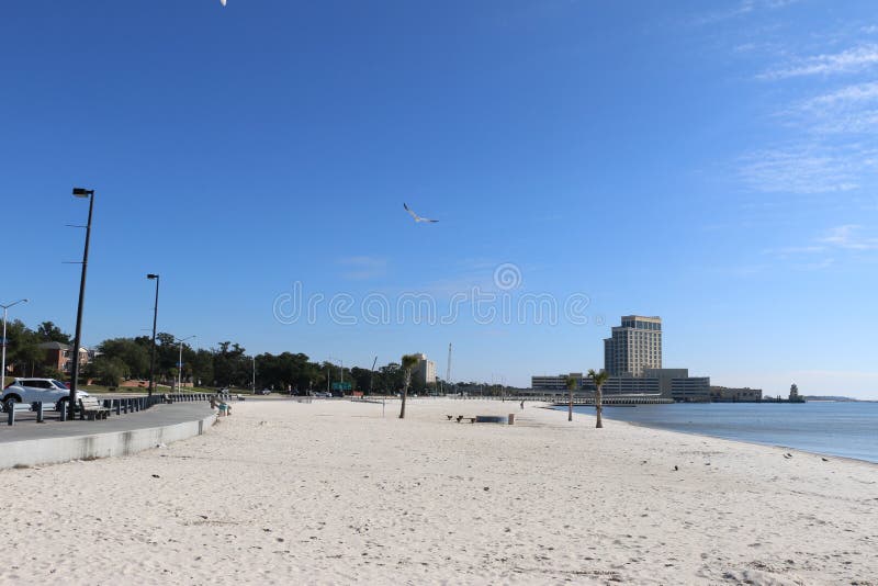 Beautiful Beach in Biloxi, FL Stock Photo Image of beach, pretty