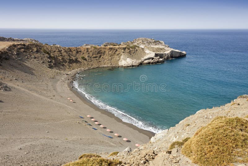 A beautiful beach in Crete Island