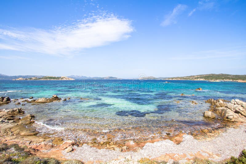 The Beautiful Beach on Sardinia Island, Italy Stock Image - Image of ...