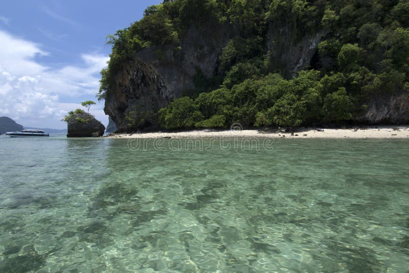 Beautiful Beach Sea And Blue Sky At Andaman Ocean In Southern