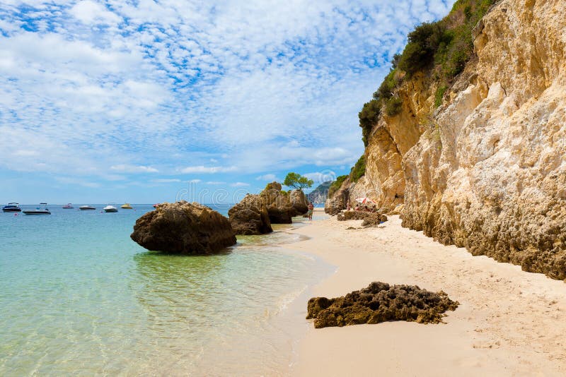 Beautiful beach of Setubal in Portugal