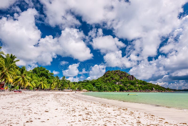 Beautiful Beach At Seychelles Stock Photo Image Of Resort Activity