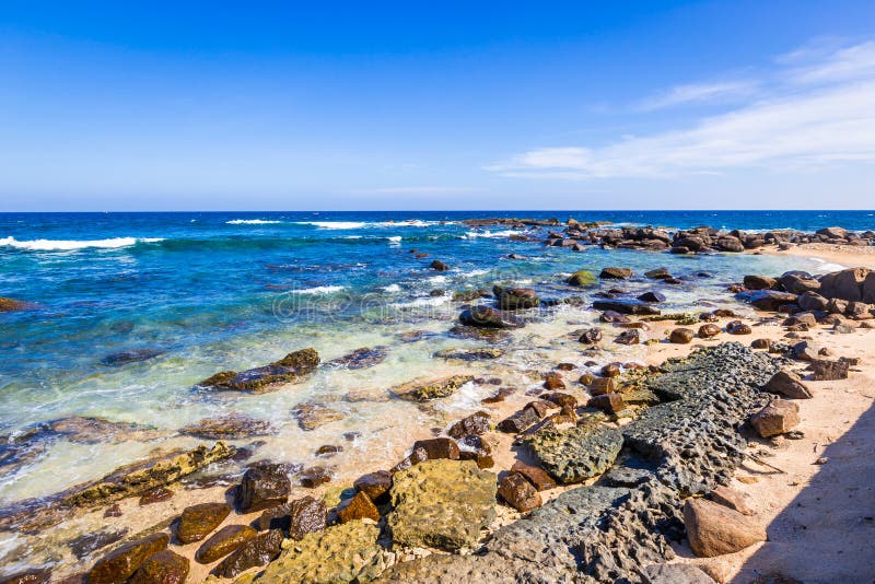 Beautiful beach of Sri Lanka stock photo