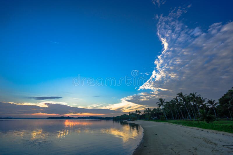 Beautiful beach sunrise stock photo. Image of sunrise - 127683760