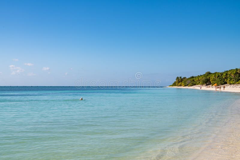 Beautiful beach in Tropes, Isla de la Juventud, Cuba