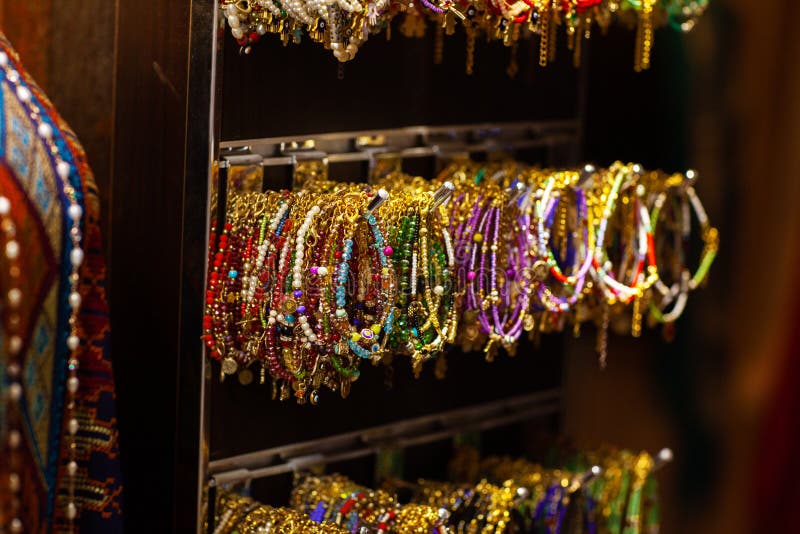 Bracelets, Dubai Gold Souq stock photo. Image of arab, jewelry 576184
