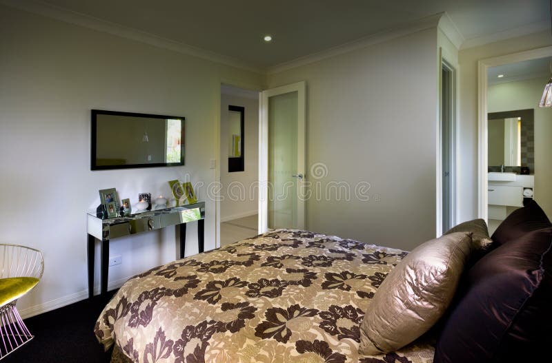 Modern Bedroom Attached Bathroom Stock Photos Free & RoyaltyFree