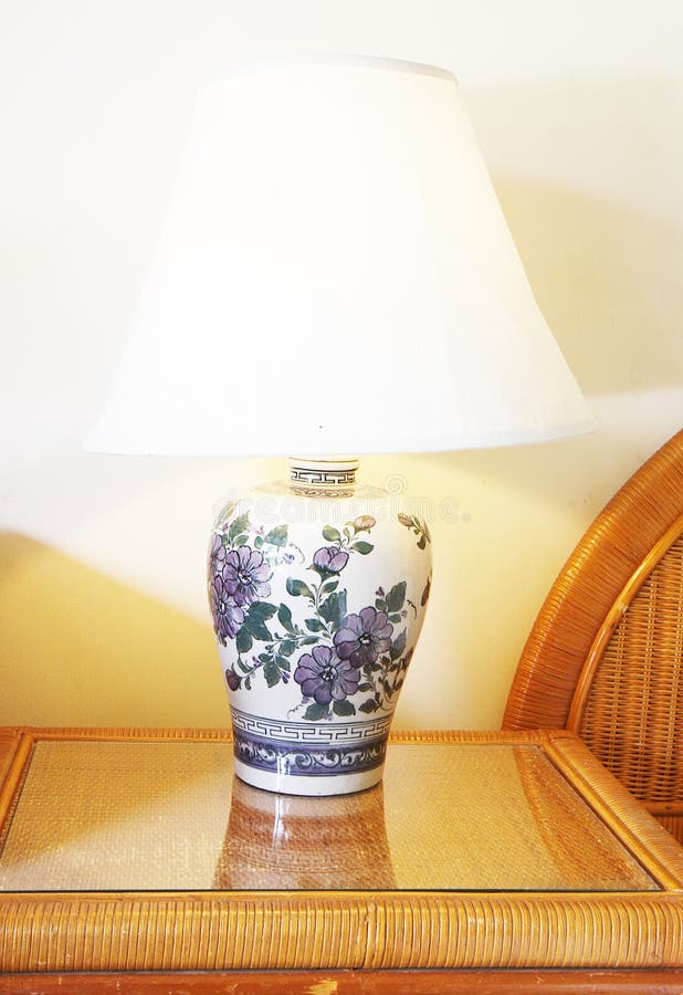 Beautiful Bedside Lamp stock photo. Image of modern, motel 10779566